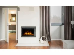 Insert eléctrico INFINITY para chimenea eléctrica - fuego premium - empotrada - 71x14x50 cm - chimenea LED con calefacción 750/1500 W^ Best