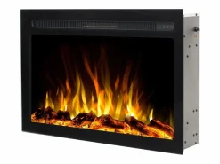 Insert eléctrico INFINITY para chimenea eléctrica - fuego premium - empotrada - 71x14x50 cm - chimenea LED con calefacción 750/1500 W^ Best