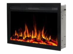 Insert eléctrico INFINITY para chimenea eléctrica - fuego premium - empotrada - 71x14x50 cm - chimenea LED con calefacción 750/1500 W^ Best