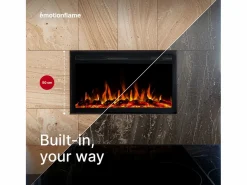 Insert eléctrico INFINITY para chimenea eléctrica - fuego premium - empotrada - 66x14x50 cm - chimenea LED con calefacción 750/1500 W^ Sale