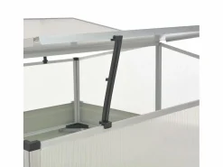 Clicnbuy Invernadero De Jardín|Invernadero de acero galvanizado marrón 100x100x85 cm