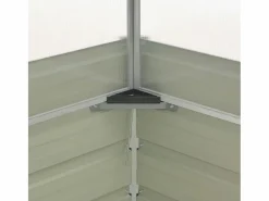 Clicnbuy Invernadero De Jardín|Invernadero de acero galvanizado marrón 100x100x85 cm