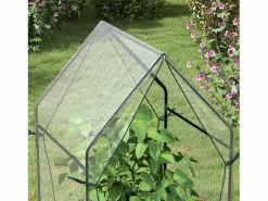 Invernadero de jardín con doble puerta, estructura de acero, , 90 x 90 x 145 cm^ Outlet