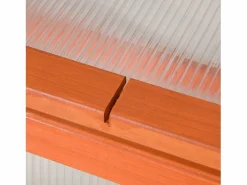 Invernadero De Jardín|Invernadero de jardín con cubierta, de madera maciza y policarbonato, color , resistente a la intemperie (90x46x40cm)