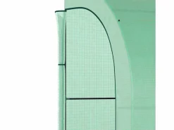 Invernadero de jardín con estantes y ventanas, de plástico reforzado, de acero, , montable, para balcón, jardín, tomates y plantas (300 x 150 x 213 cm) Verde Sale