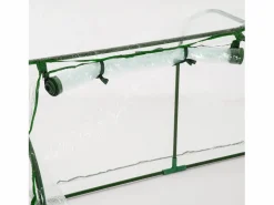 Invernadero de jardín con puerta, de metal y plástico, 200x100x80 cm,^ Hot