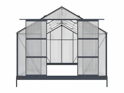Invernadero de jardín policarbonato 13m² KALIDA antracita^EXPERTLAND Outlet