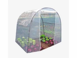 Buzz metallurgica Invernadero De Jardín|Invernadero de jardín tipo túnel 200 x 150 x h180 cm cubierta PVC plantas y flores Orto M