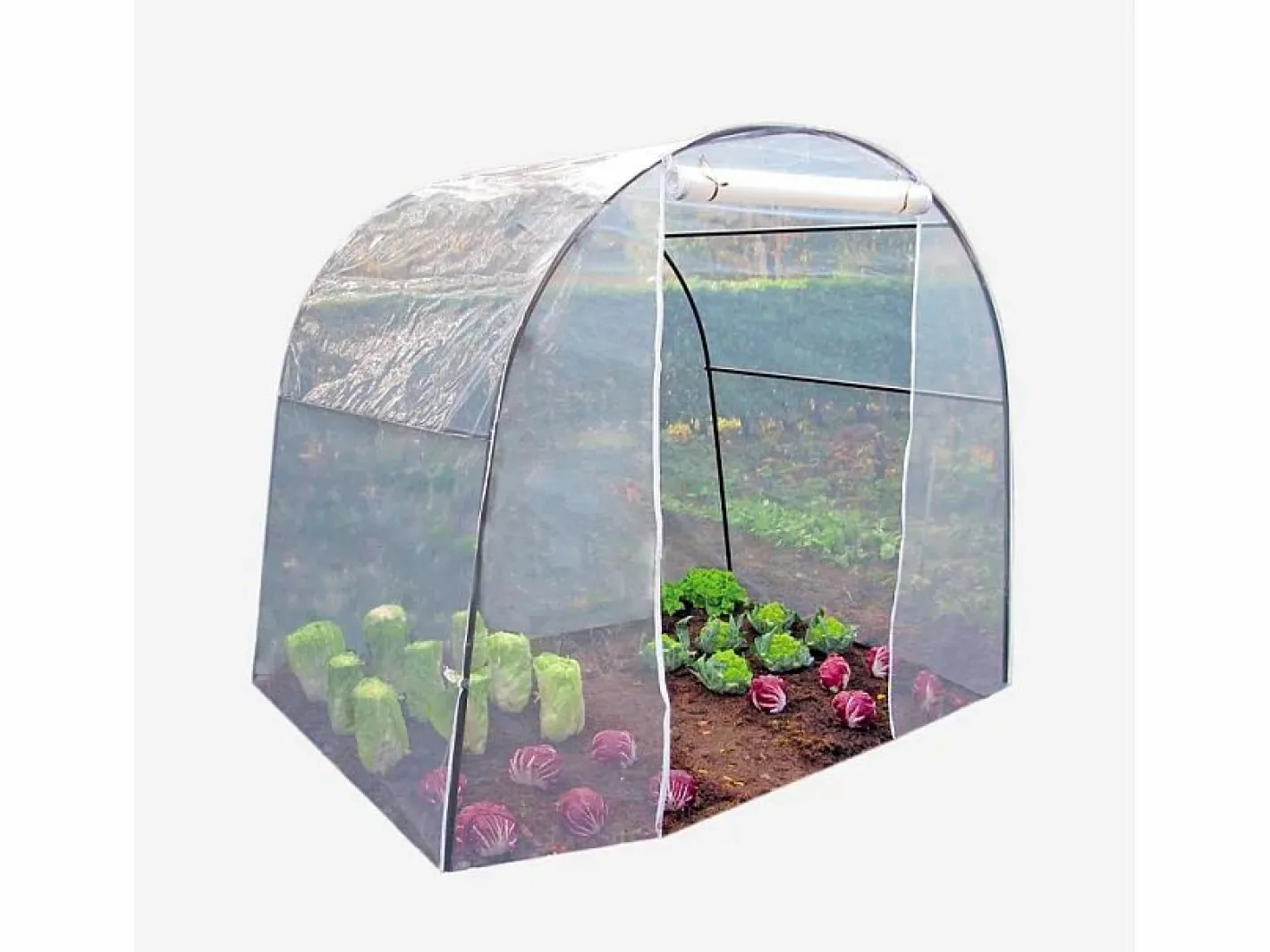 Buzz metallurgica Invernadero De Jardín|Invernadero de jardín tipo túnel 200 x 150 x h180 cm cubierta PVC plantas y flores Orto M