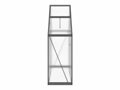 Helloshop26 Invernadero de tienda para plantas flores y verduras con estructura de base 169 x 58 x 195 cm aluminio antracita 02_0044492 Multicolor Best
