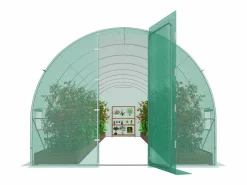Invernadero de Túnel SucceBuy, Invernadero de Túnel de Planta Baja, 835x290x225 cm, con Armazón Galvanizado y Cubierta en PE, Verde Best