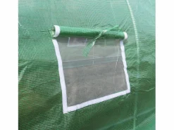 Invernadero Politúnel con Estantería Galvanizada Puertas de Cultivo Cubierta de PE Jardinería Carpa de Jardín Planta de flores de 19mm de Diámetro | 4 x 2m^Monstershop Discount