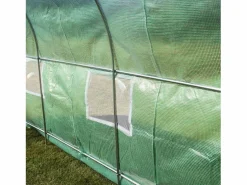 Invernadero Politúnel con Puertas Ventanas Galvanizadas Cubierta de PE Jardinería Marco Metálico Carpa de Jardín Vegetal Planta de Flores 25mm de diámetro | 3 x 2m^Monstershop Sale