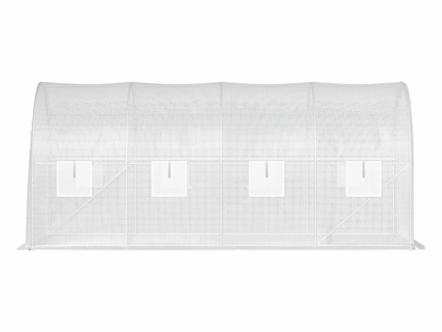 Invernadero Tipo Túnel SucceBuy 457,2 x 213,36 x 213,36 cm Invernadero para Caminar, Estructura Galvanizada y Cubierta Impermeable^ Sale