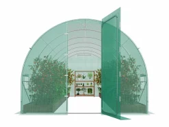 Invernadero Túnel SucceBuy 590x295x225 cm, Invernadero para Jardinería Exterior, Marco en Acero Galvanizado, Verde Best