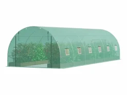 Invernadero Túnel SucceBuy 890x295x198 cm, Marco en Acero Galvanizado, Cubierta en PE, Verde Sale