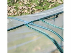 Outsunny Invernadero túnel , verde oscuro 350x100x80cm Transparente Best