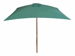 Isabel María Sombrilla con palo de madera verde 200x300 cm^Garden Furniture Clearance
