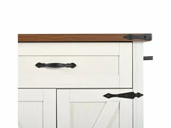 Isla central de cocina - con tablero retráctil - 4 puertas y 2 cajones -^ModernLuxe