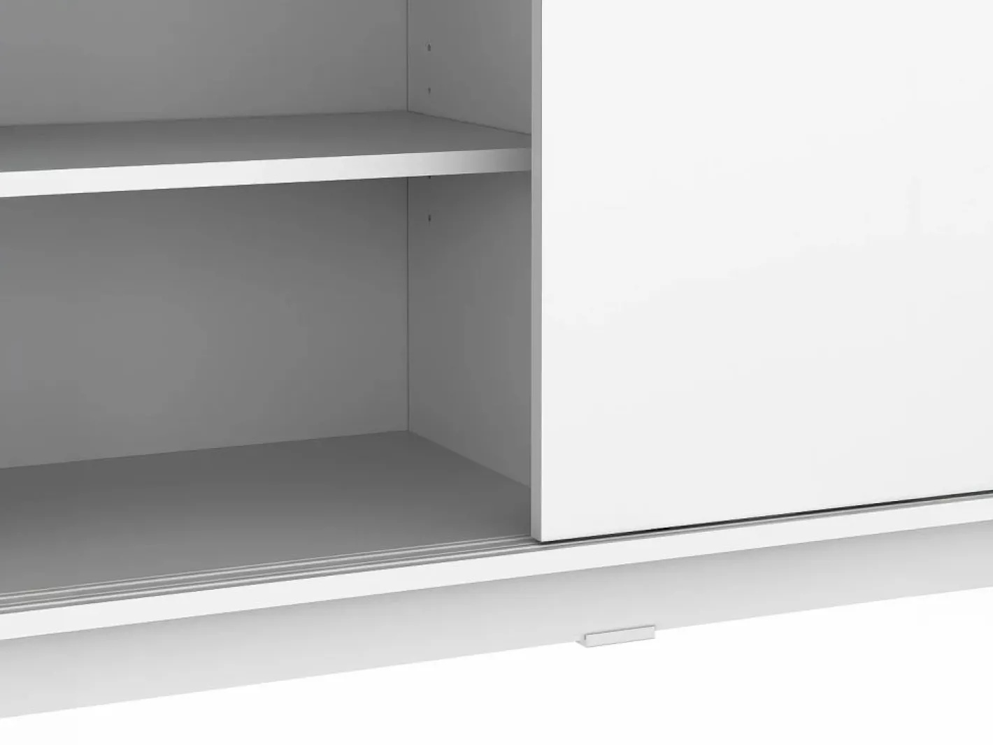 Vente-unique Isla Cocina|Isla central de cocina con 2 puertas - Blanco y roble - BENITA