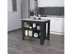 Isla de cocina Cala, tres estantes y cuatro patas , 89.99 cm X 102.99 cm X 69.97 cm , Multicolor^TuHome Hot