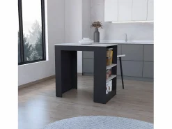 TuHome Isla de Cocina Chicago en Melamina, con Estantes , 91.28 cm X 91.99 cm X 58.97 cm , Multicolor Outlet