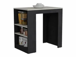 TuHome Isla de Cocina Chicago en Melamina, con Estantes , 91.28 cm X 91.99 cm X 58.97 cm , Multicolor Outlet