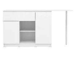 Vente-unique Isla Cocina|Isla de cocina con 2 puertas, 1 cajón y 2 estantes - - TUNORI
