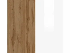 Isla Cocina|Isla de cocina Sole con 2 puertas en brillo y roble 160x90x90 cm