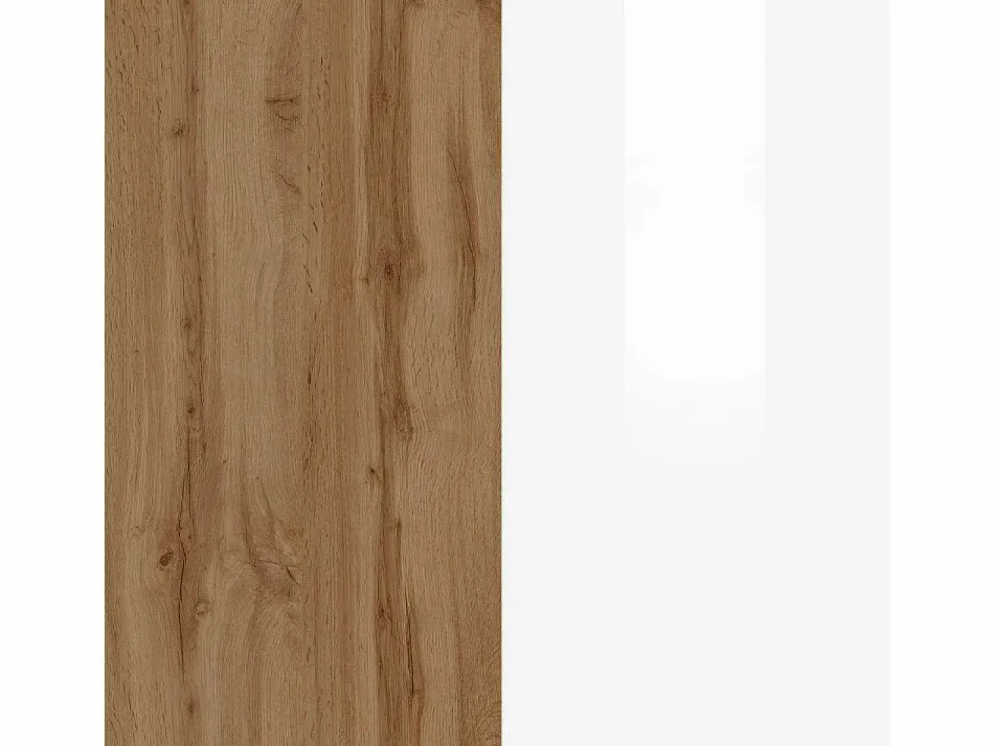 Isla Cocina|Isla de cocina Sole con 2 puertas en brillo y roble 160x90x90 cm