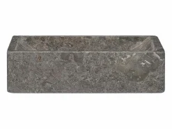Garden Furniture Jacques-Didier-Paul Lavabo de mármol con brillo 45x30x12 cm Gris Clearance