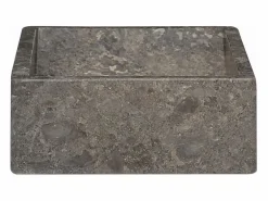 Garden Furniture Jacques-Didier-Paul Lavabo de mármol con brillo 45x30x12 cm Gris Clearance