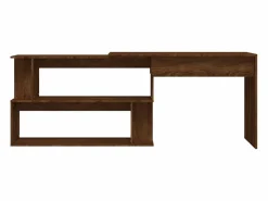 Garden Furniture Escritorio Rinconero|Jakobstad Escritorio esquina madera contrachapada color roble 200x50x76cm