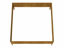 Clicnbuy Jardinera acero corten 100x100x41 cm Marru00f3n Outlet
