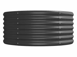 Clicnbuy Jardinera|Jardinera arriate acero recubierto polvo antracita 224x80x36 cm