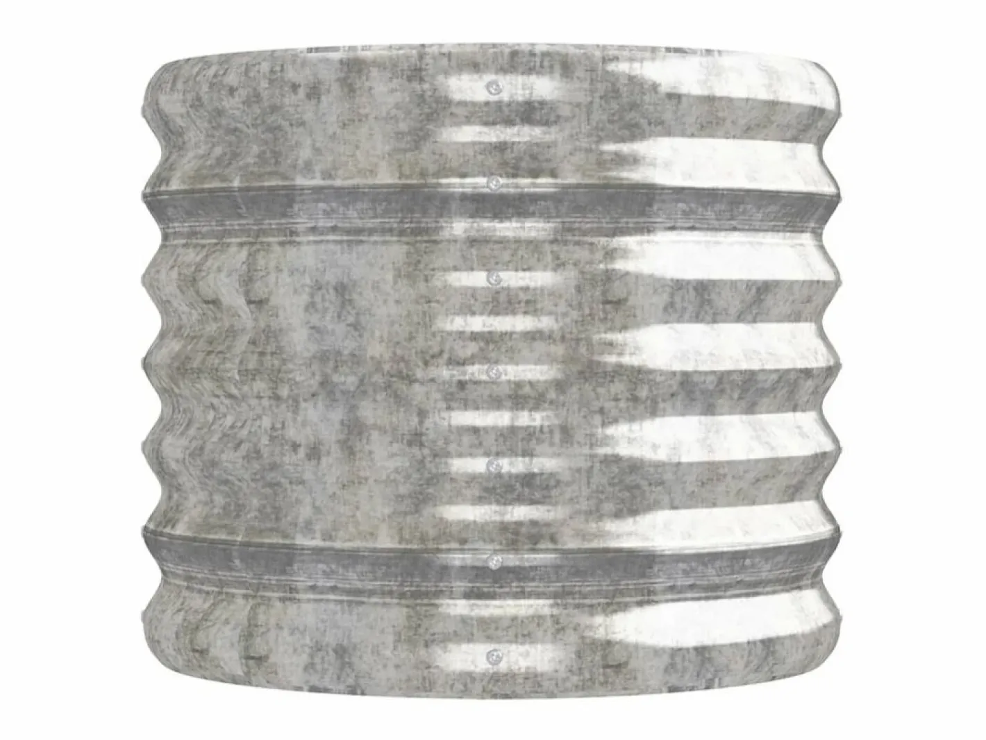 Clicnbuy Jardinera arriate acero recubrimiento polvo plata 152x40x36 cm Plateado Outlet