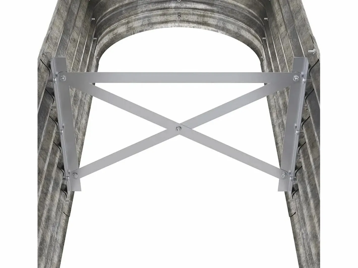 Clicnbuy Jardinera arriate acero recubrimiento polvo plata 152x40x36 cm Plateado Outlet
