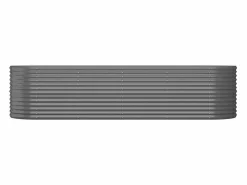 Clicnbuy Jardinera arriate acero recubrimiento polvo 296x80x68 cm Gris Clearance