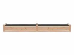 Jardinera arriate con forro madera maciza abeto 240x45x25 cm^Clicnbuy New