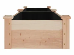 Jardinera arriate con forro madera maciza abeto 240x45x25 cm^Clicnbuy New