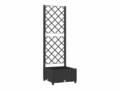 Clicnbuy Jardinera|Jardinera con enrejado PP 40x40x121,5 cm