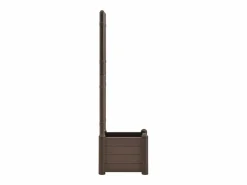 Clicnbuy Jardinera con enrejado PP moca 43x43x142 cm Gris antracita Hot