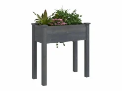 Clicnbuy Jardinera|Jardinera con forro interior madera abeto 71x37x76 cm