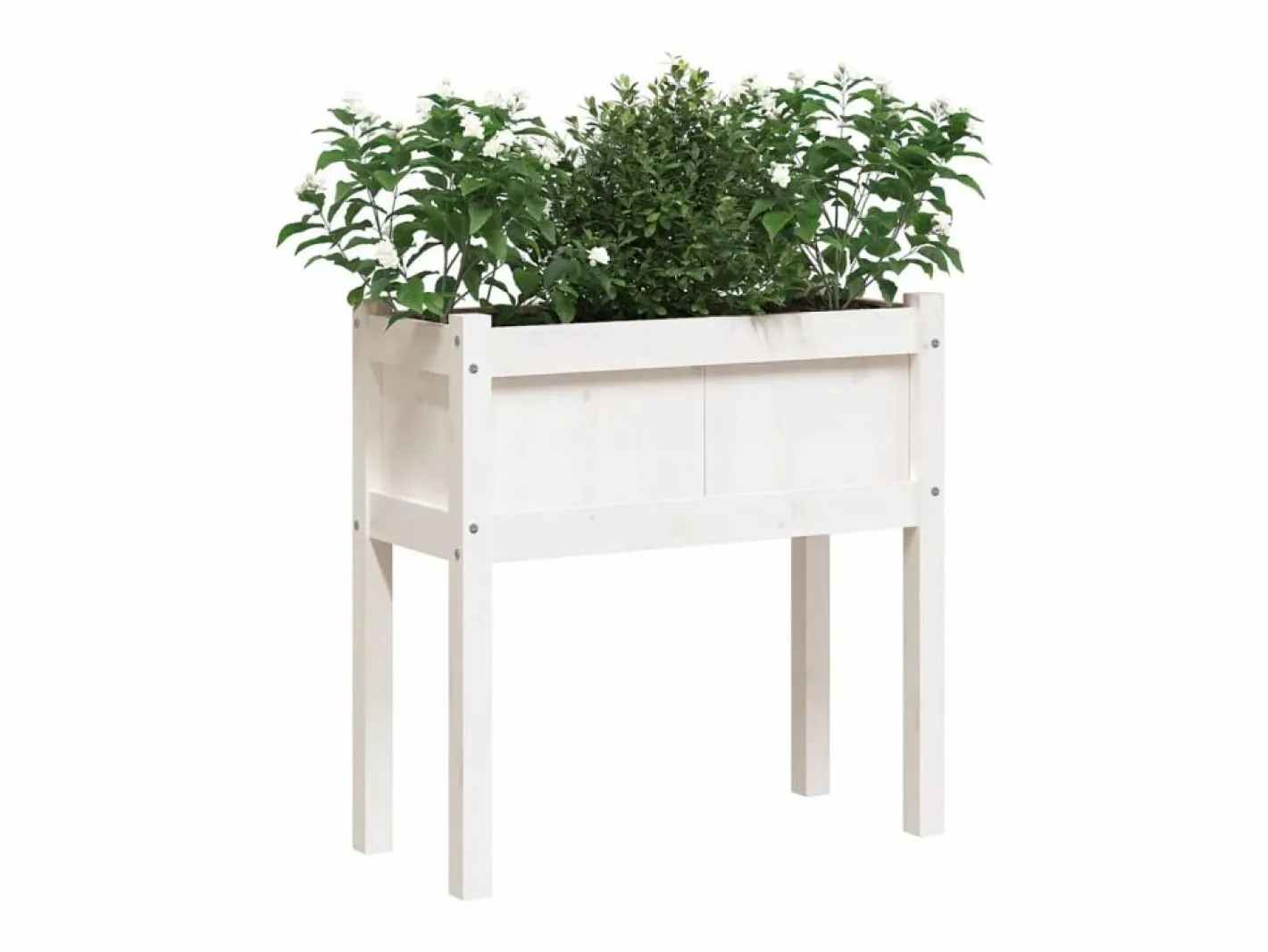 Clicnbuy Jardinera|Jardinera con patas madera maciza de pino 70x31x70 cm