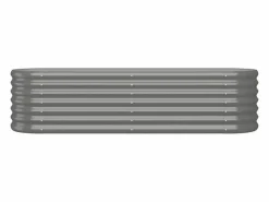 Clicnbuy Jardinera de acero con recubrimiento en polvo 152x40x36cm Gris Best