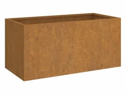 Clicnbuy Jardinera|Jardinera de acero corten 62x30x29 cm