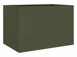 Jardinera de acero laminado en frío oliva 62x47x46 cm^Clicnbuy Sale