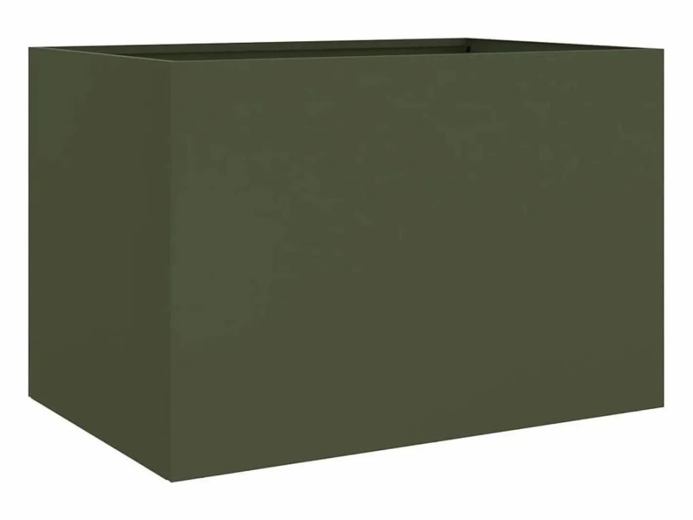 Jardinera de acero laminado en frío oliva 62x47x46 cm^Clicnbuy Sale
