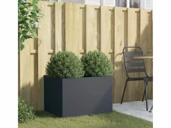 Jardinera de acero laminado en frío antracita 62x47x46 cm^Clicnbuy Outlet