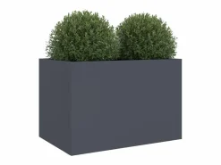 Jardinera de acero laminado en frío antracita 62x47x46 cm^Clicnbuy Outlet